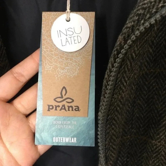 Prana Insulated Wool Blend Caprise Gravel Jacket - Picture 6 of 8